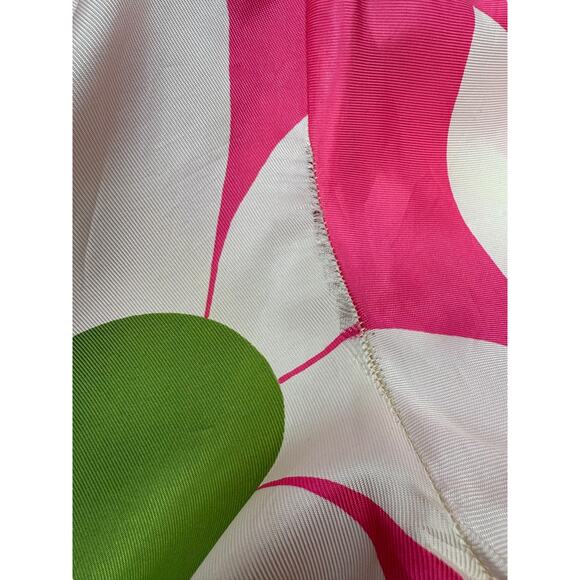 1960's PHIL ROSE OF CALIFORNIA pink and green daisy blouse - Picture 5 of 9